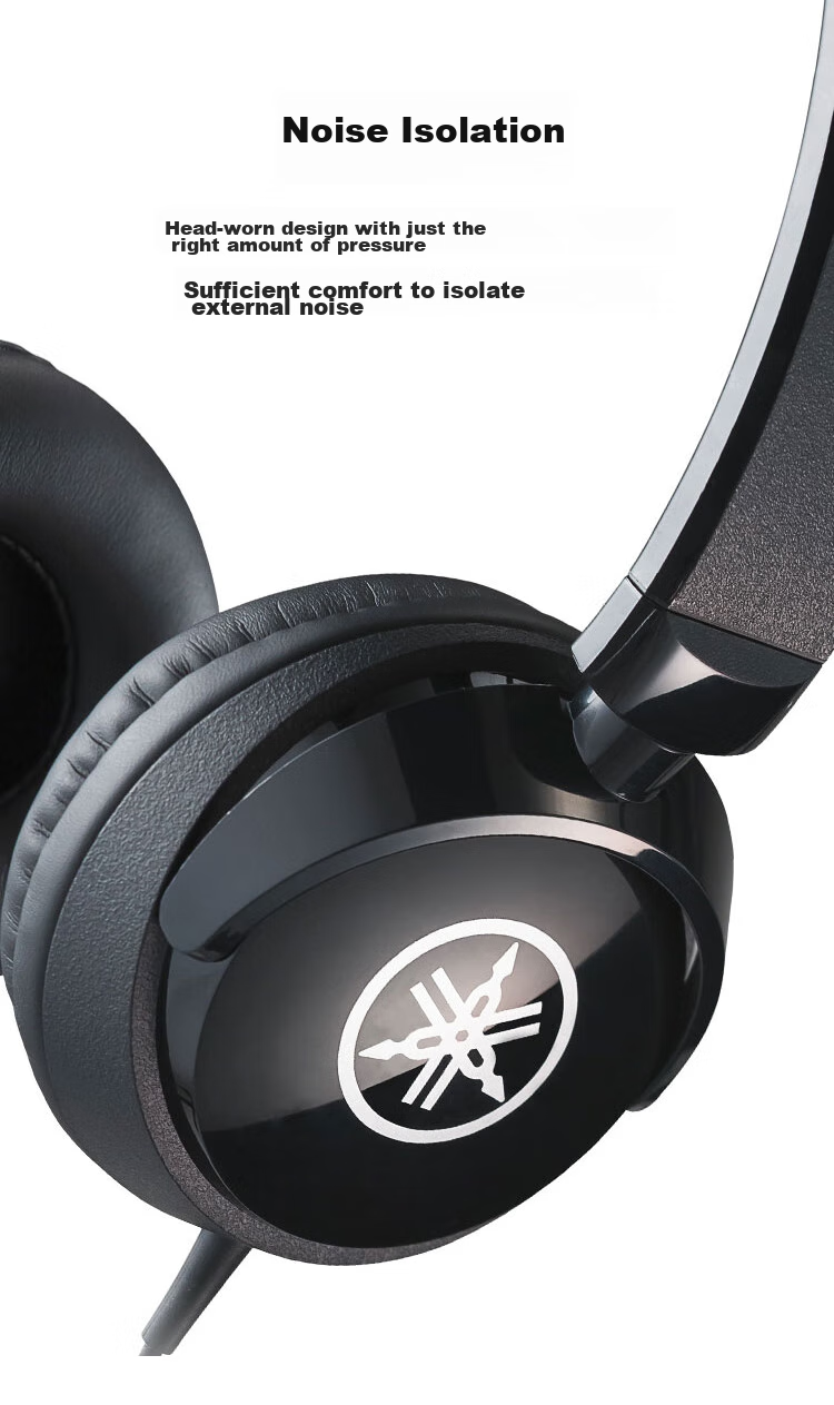 YAMAHA HPH-50B Instrument-Specific Headphones for Digital Piano, Electronic Keyboard, And Electronic Drum, Universal Music Headphones 4