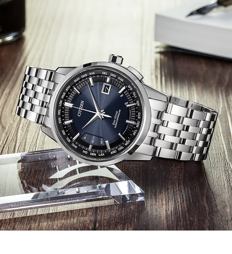 CITIZEN Men's Watch Japanese-Korean Solar Radio Black Dial Super Titanium Business CB5045-60E Father's Day Gift 2
