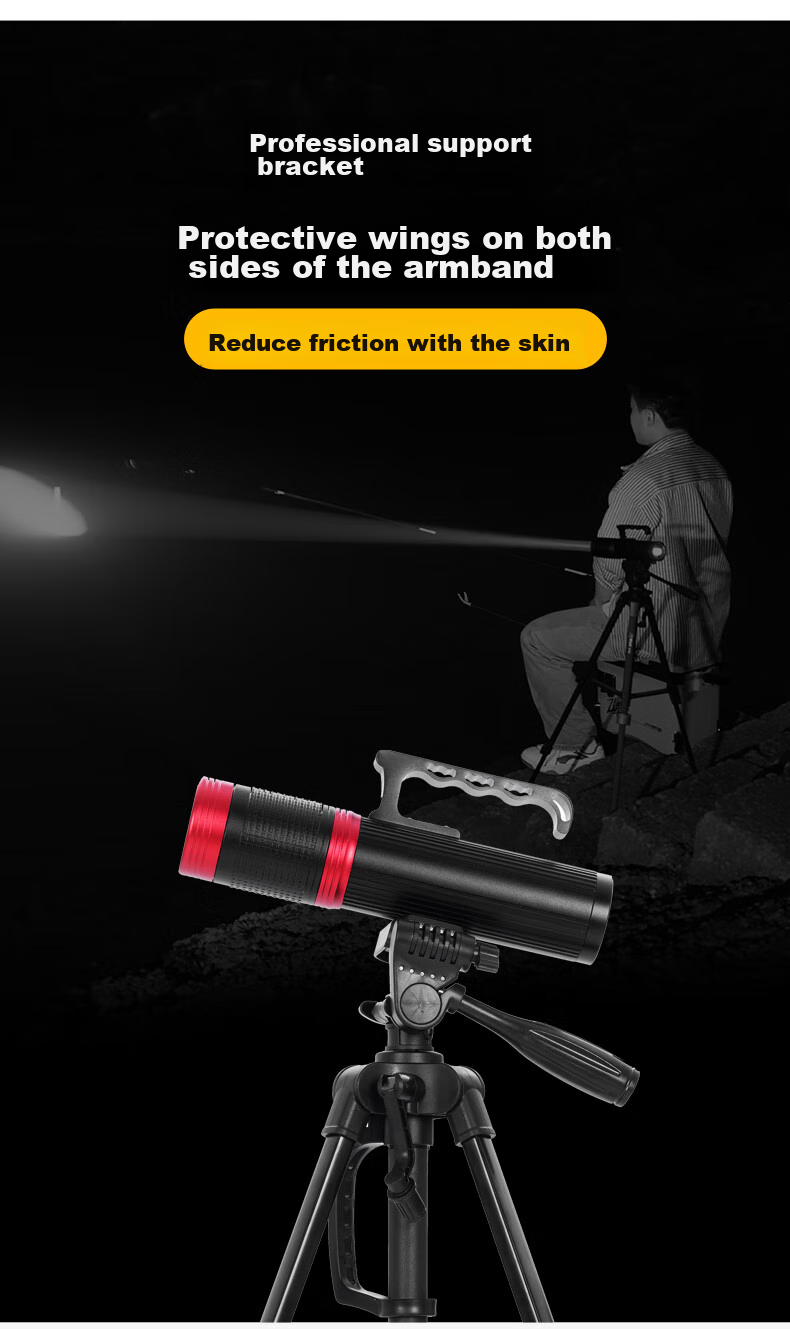 XIAOYEREN Tripod Stand for DSLR Cameras And Smartphones, Portable Aluminum Alloy Fishing Light Stabilizer Tripod for Photography And Live Streaming 8