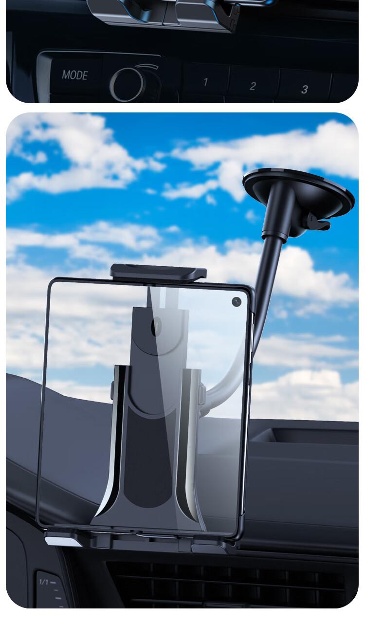 ESCASE Foldable Car Phone Holder for Huawei MATE X2/X5/X3/XT, Navigation Stand for XS2 Car Use 18