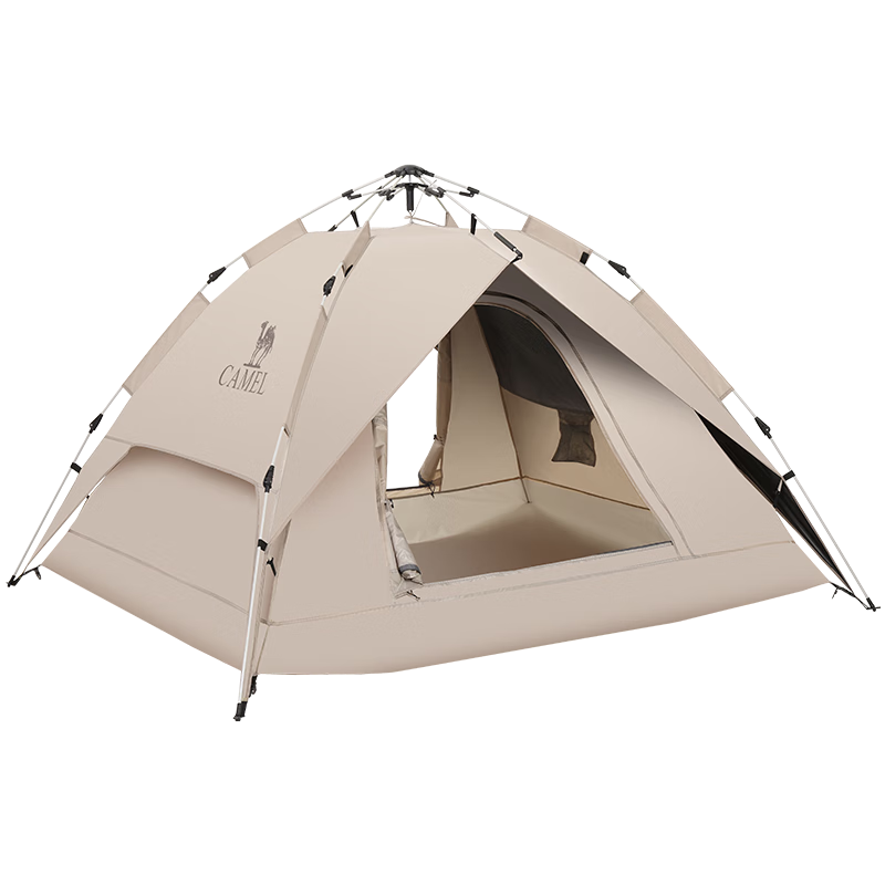 CAMEL Outdoor Black Gel Sun Protection Tent, Fully Automatic Portable Folding Thickened Rainproof Camping Equipment, A1S3NA111-3