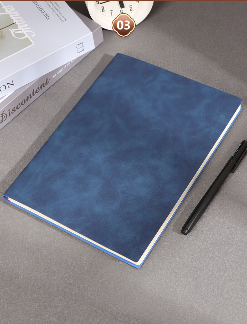 TENGXIONG [Lowest Price Online] Business Notebook A5 Thick B5 Journal, Sheepskin Cover Diary, Soft Cover Notebook for Office Work And Meeting Notes, Customizable Stationery 12