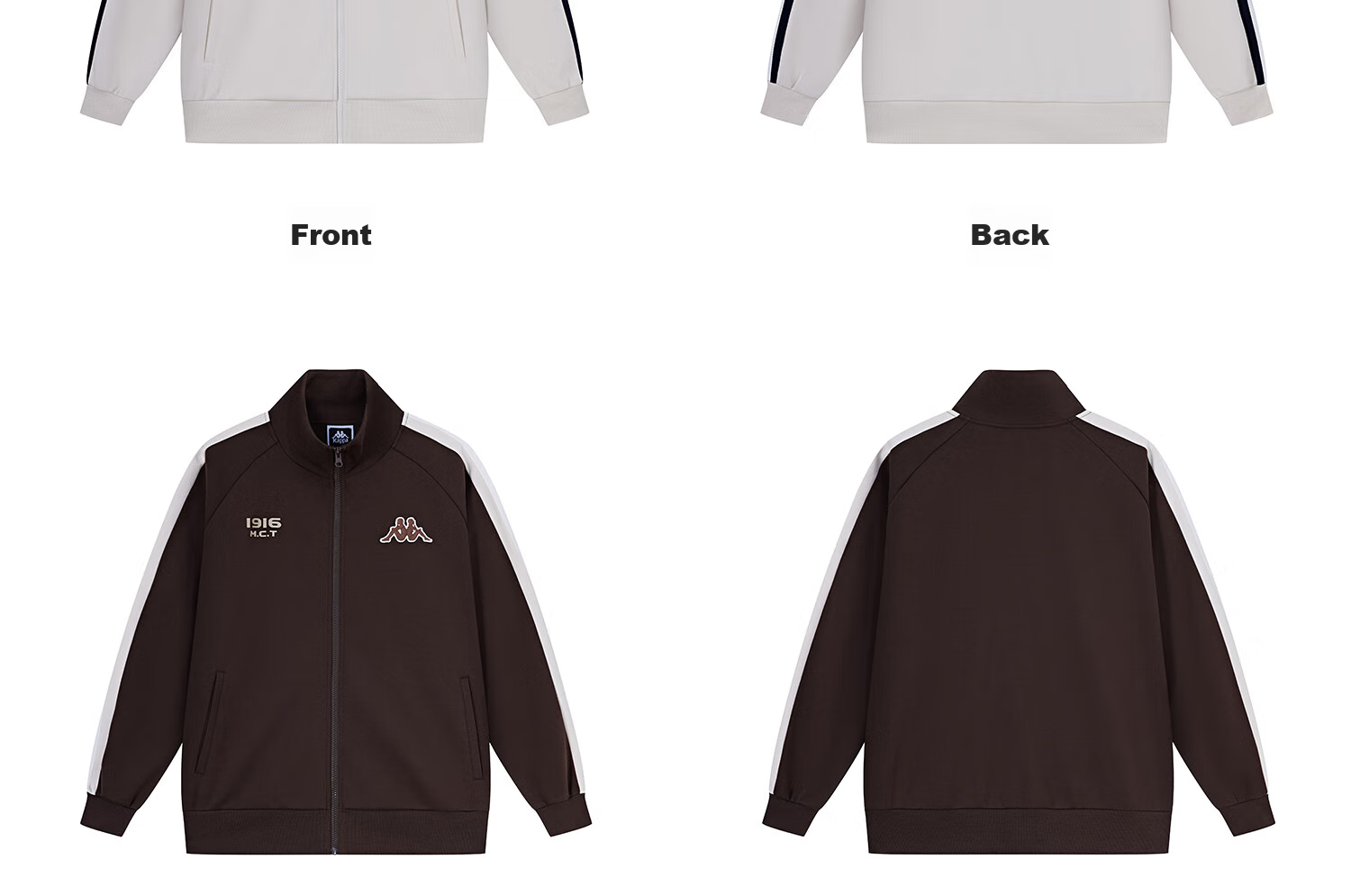 Kappa Back-To Spring And Autumn 2026 New Sports Jacket for Men, Casual Color-Block Knit Cardigan for Women K0E52WK01D 37