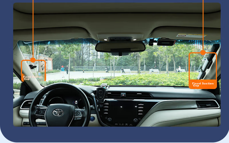 Huashi Car Sunshade, Front Windshield Automatic Retractable Suction Cup Type, Specialized Car Sunshade, Windshield Sunshade And Heat Insulatio 8