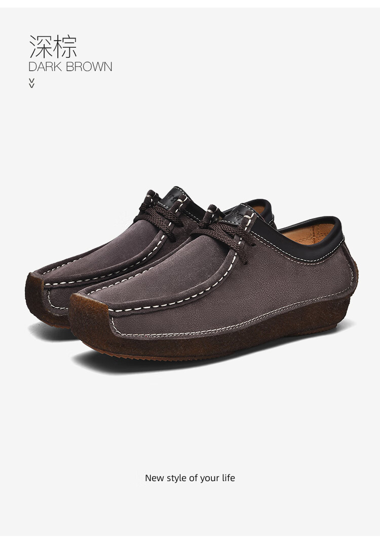 Walker Shop Okaso Women's Walking Shoes Flat Leather Snail Shoes Comfortable Mom Casual Loafers M012001 7