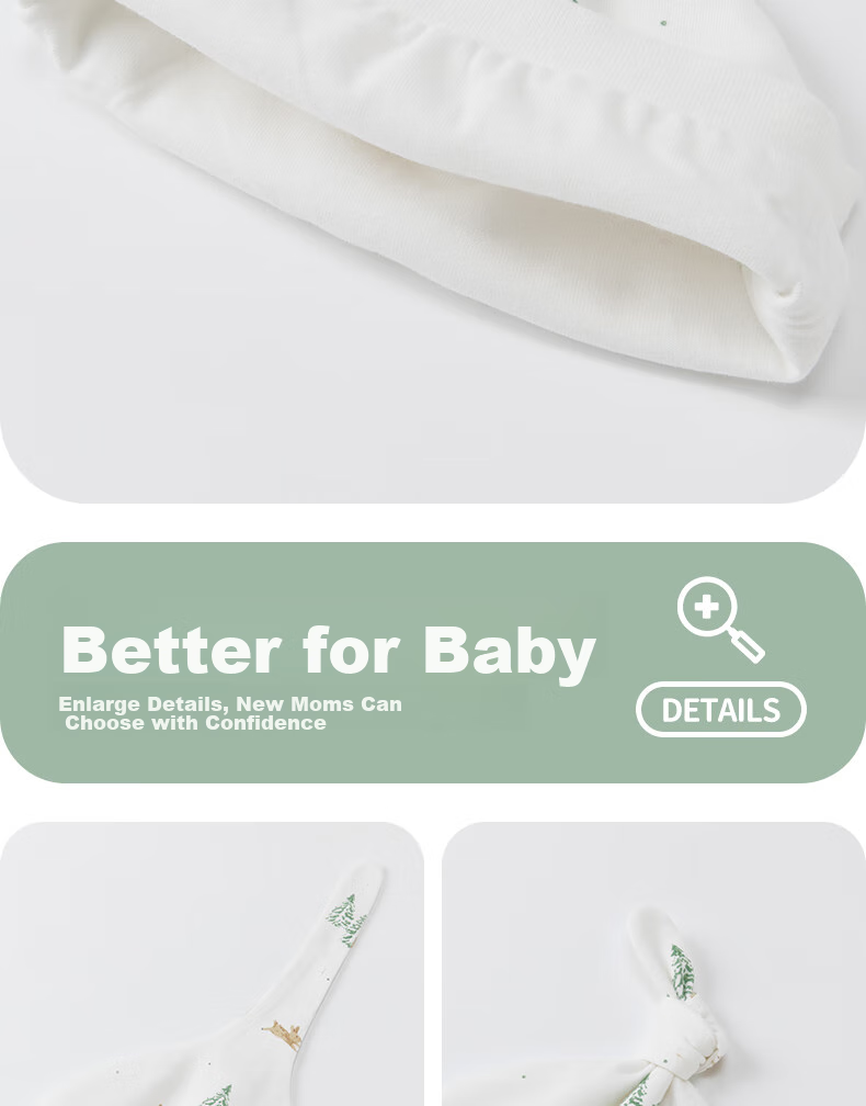 Guaiqixiong Newborn Boneless Cap for Spring And Autumn, Pure Cotton Infant Cap, Cute Head Protection Hat 12