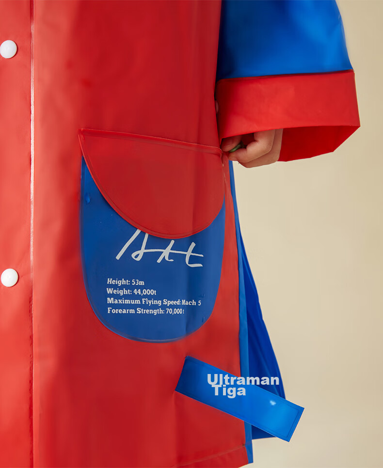 Cheerful Mario Ultraman Children's Raincoat for Boys 2024 Waterproof Full-Body with Backpack Space for Toddlers, Kids, Kindergarten School Rain Poncho 8