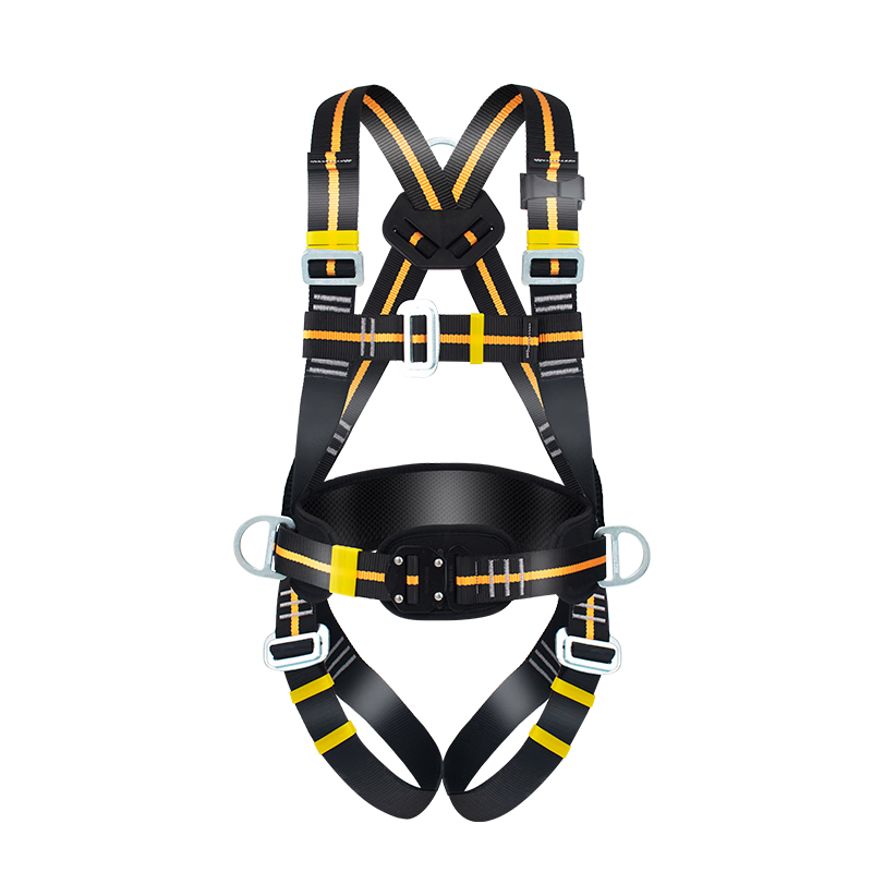 Shandouao Five-Point Safety Harness High-Altitude Fall Protection AD9026 Double Small Hooks 1.8m Shock Absorber Pack