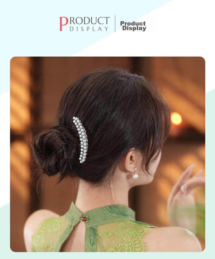 CHIMERA Hair Bun Maker, Back-Of Hair Clip, High-End Hair Accessory for Women, Hair Comb, Birthday Gift for Girls 30