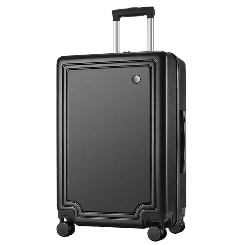 B.L.B.L Luggage, 24-Inch Trolley Suitcase, Stylish Travel Case, Password Lock, Large Capacity Leather Suitcase for Men And Women, Black