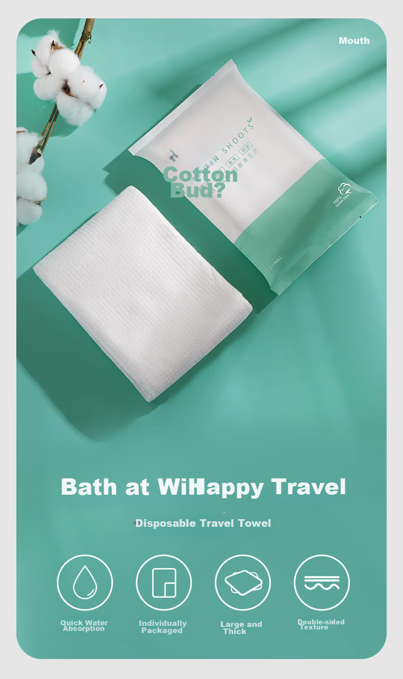 COTTON SHOOTS Disposable Bath Towels, Extra Large And Thick, Travel Essentials, Hotel Business Trip Absorbent Large Towels, 12 Pieces, 70*140cm 1