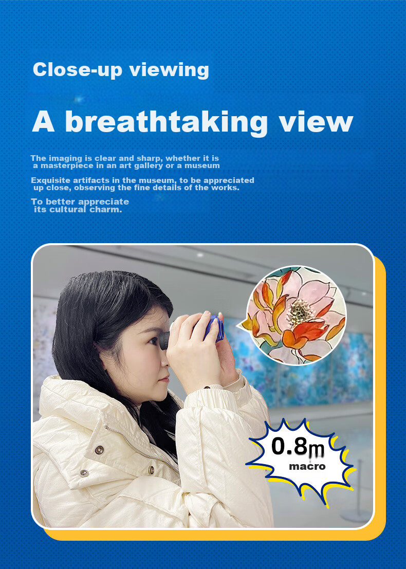 KENKO Telescope, Insect Viewer, High-Definition Portable Anti-Polycystic Children's Outdoor Concert Theater Viewing 4