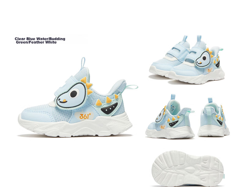 361° Children's Shoes, Toddler Walking Shoes for Spring, Boys And Girls Aged 1-3, Cartoon Baby Shoes, Black, Size 23 50