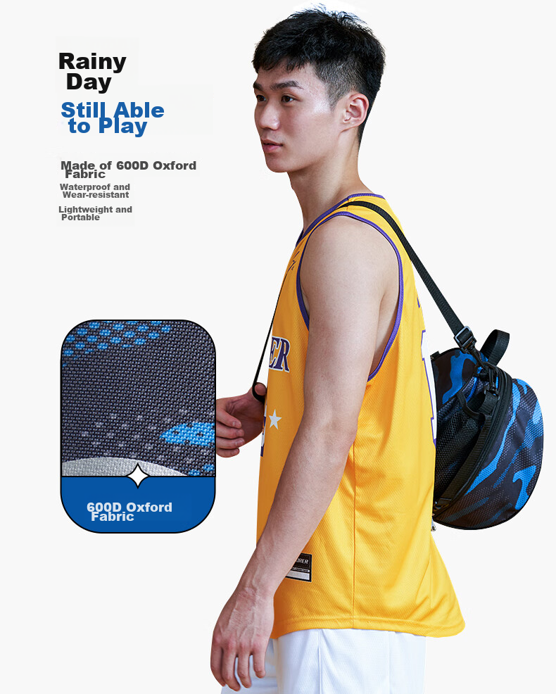 RIGORER Basketball Bag, Sports Outdoor Fashionable Compact Convenient Basketball Bag Trendy 0101 3