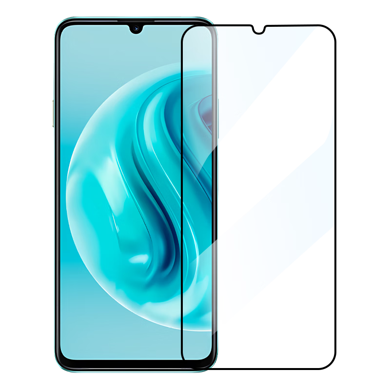 LLUNC [2-Pack] Tempered Glass Screen Protector for Huawei Enjoy 70/60/50, Full Coverage Ultra-Thin Shatterproof Anti-Scratch Anti-Fingerprint Phone Screen Protector