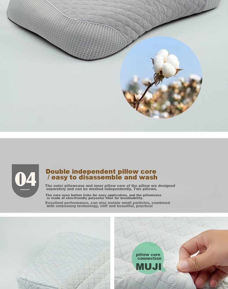 Shangfan Buckwheat Hull Low Pillow, Buckwheat Pillow, Low Pillow, Meltblown Fabric Anti-Mite And Antibacterial Pillow Core, Cervical Pillow 18