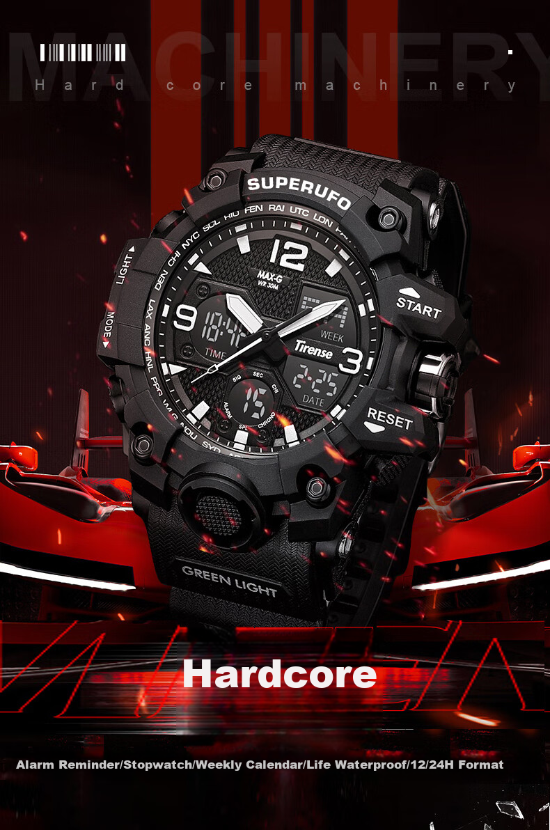 MAX-G Sports Watch for Men And Teenagers, Multi-Functional Luminous Dual Display Electronic Watch for Middle School, High School Students And Young Adults, Back to School 1