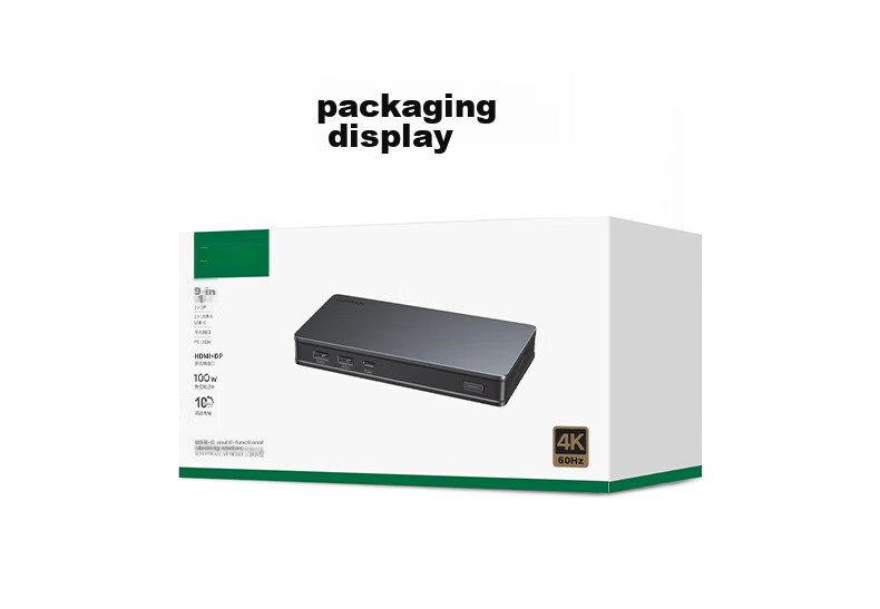 UGREEN Type-C 3.2 Dual HDMI/DP Triple Display Extension Dock, DisplayLink Technology, Compatible with Apple Thunderbolt 4/5 Expansion Dock, Suitable for Apple M345 Multi-Screen Extension 10G 32