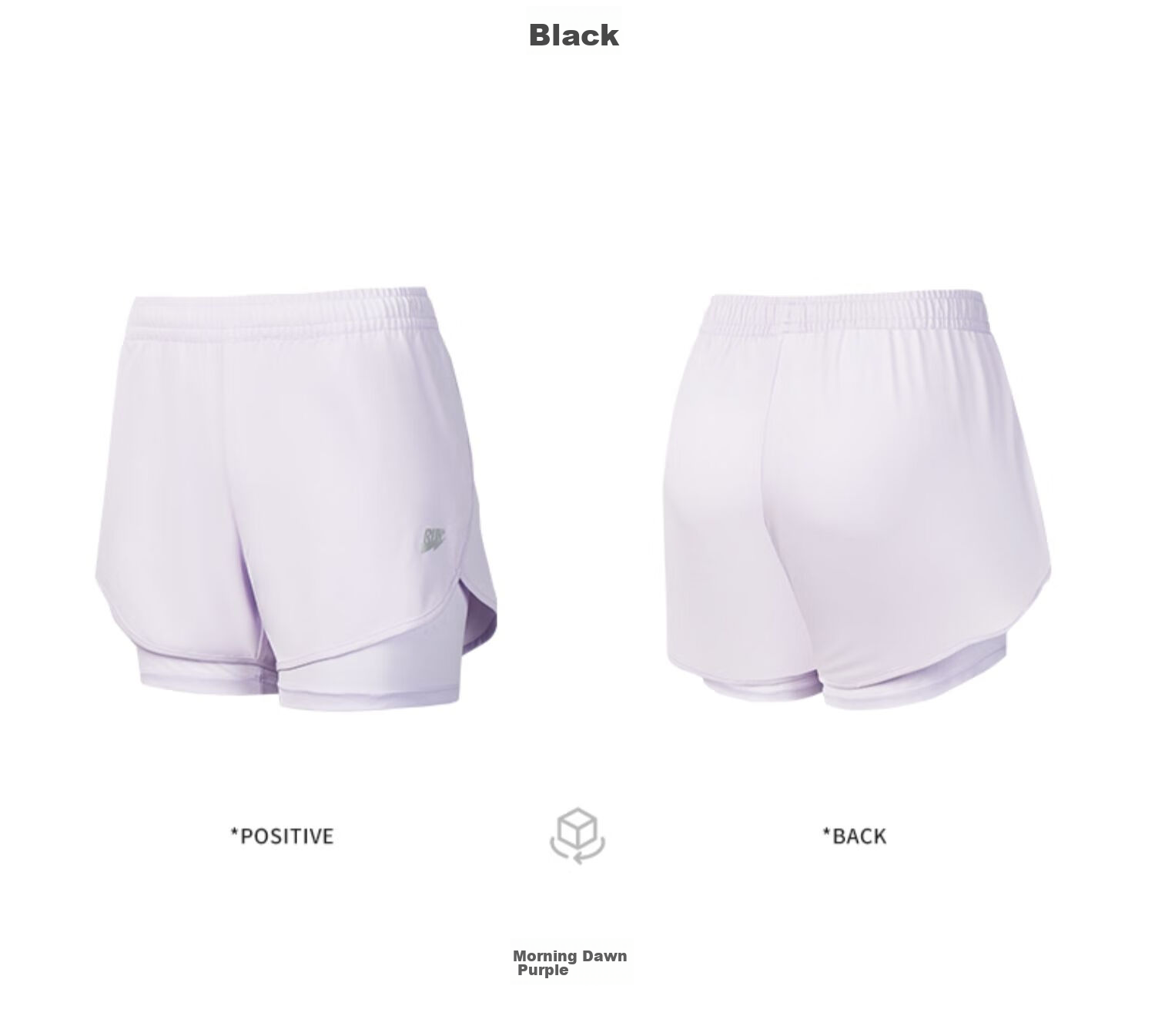 QIAODAN Women's Shorts, Sports Pants, Summer Lightweight Breathable Quick-Dry Fake Two-Piece Anti-Exposure Running Pants for Wome 12