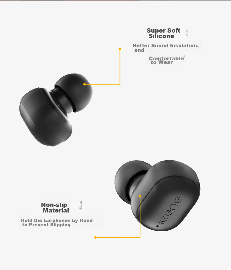 IGene [Long Battery Life, Noise-Cancelling Earbuds] 6.0 Bluetooth Headphones, Wireless In-Ear, High-Definition Sound Quality, Microphone for Calls, Music, Gaming, Low Latency, Invisible Cool Dog, NetEase Cloud Mobile Phone 25
