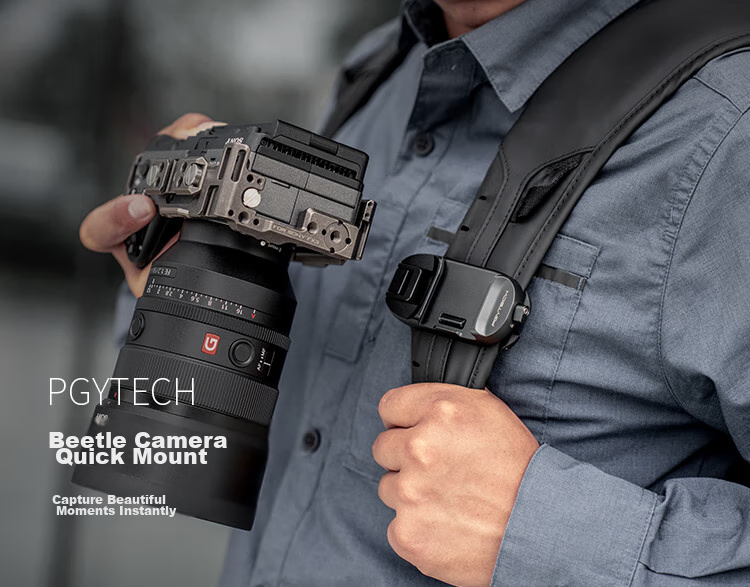 PGYTECH Camera Quick-Release Strap for DSLR And Mirrorless Cameras, Waist Strap, Quick Gun Hand, Action/GoPro/Insta Sports Camera Shoulder Strap Buckle 1