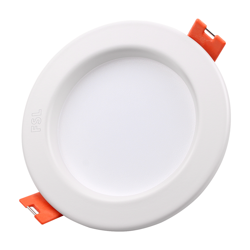 FSL Foshan Lighting LED Downlight, Ceiling Light, Recessed Light, 5W Metal Aluminum Model, Cut-Out 75-85mm, White Light Paint White