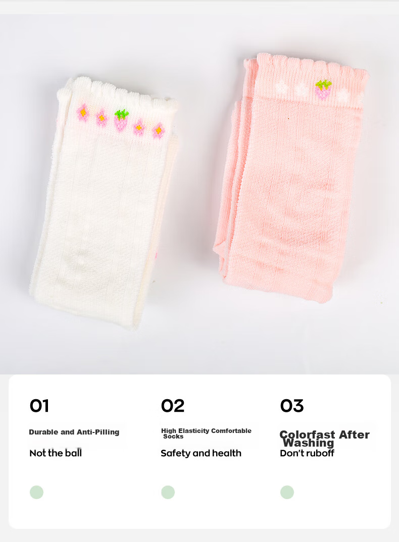 Barbie Children's Mid-Calf Socks for Girls, Thin Mesh Long Socks for Spring And Autumn, Baby Over-Knee High Socks, Half-Leg Socks 2