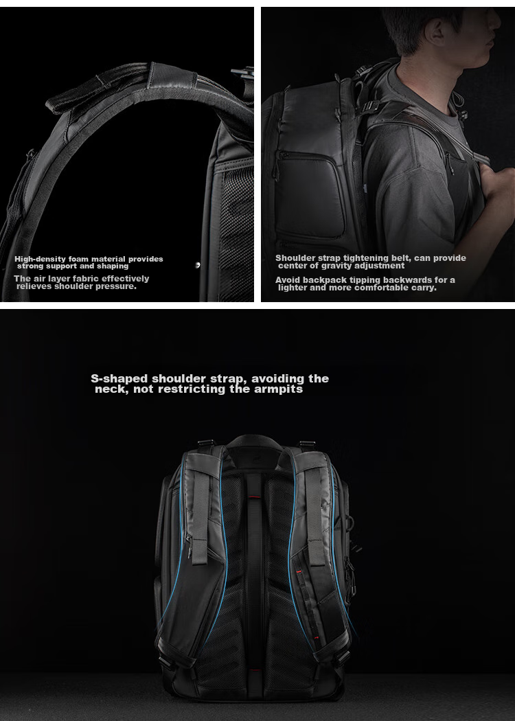 PGYTECH Dandelion Photography Bag OneMo2 DSLR Camera Backpack, Outdoor Hiking Travel Rucksack, Digital Bag, Stabilizer Professional Large Capacity Storage Bag, 35L (Deep Space Black) 11