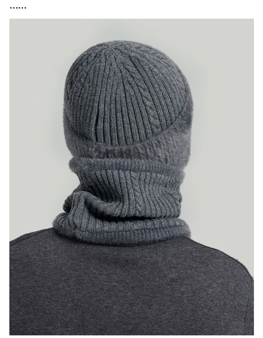 Hengyuanxiang Men's Hat for Autumn And Winter Warmth, Thick Wool Knit Cap for Middle-Aged And Elderly, Birthday Gift for Dad Or Grandpa 14