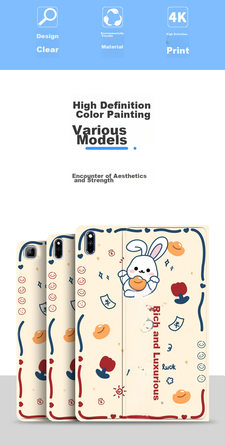 Jiangming Compatible with Huawei Matepad Protective Case, 10.4 Protective Cover for 2022 Model, 10.4-Inch C5 Tablet Silicone Full Protection Shockproof Soft Case, Smart Sleep/Wake Functio 4
