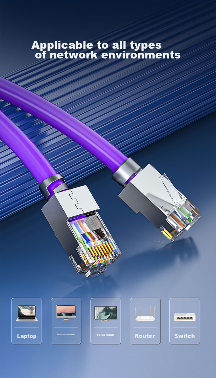 SAMZHE CAT7 10G Dual-Shielded Ethernet Cable [0.57±0.008mm Pure Copper Core] CAT7 Anti-Interference Low Smoke Zero Halogen Engineering Home Network Box Cable 25 Meters 7025SZP 11