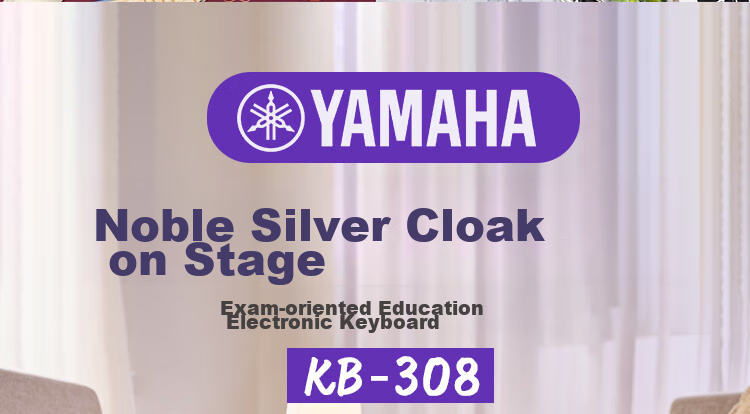 YAMAHA KB308 Electronic Keyboard, Noble Silver, 61 Keys, for Adults And Children, Professional Teaching And Performance, Portable, Standard Configuration Plus Complete Accessories 3