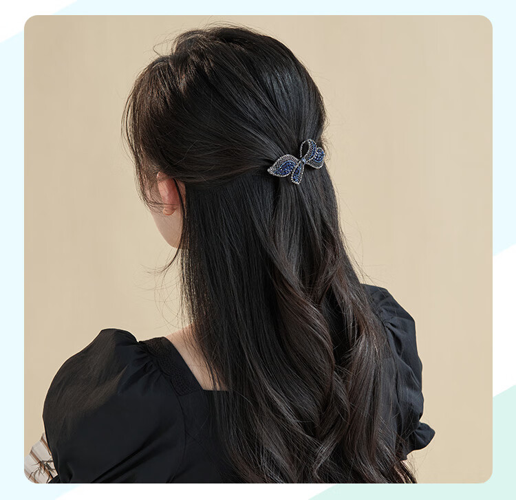 CHIMERA Spring Hair Clip, Back of Head Barrette, Half-Up Hairstyle Accessory, High-End Hairpin for Women, Mid-Autumn Festival Gift 6