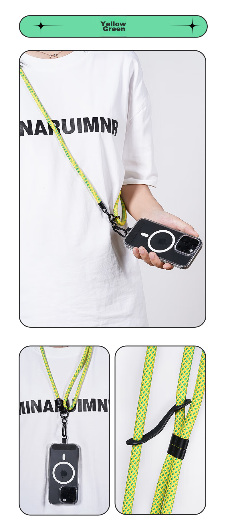 BIAZE Phone Lanyard, Neck Strap Crossbody Wearable Outdoor Anti-Theft Cord for Sports Travel Hiking Camera Phone Chain Strap Suitable for Apple 17 Huawei Phones And Others, SP2 China Red 9