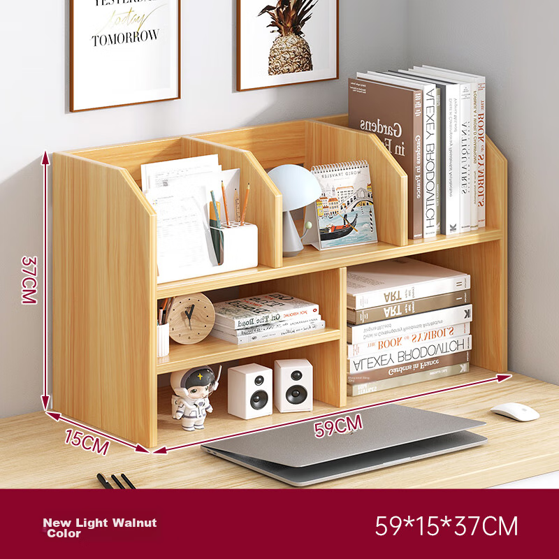 Quanpinwu Desktop Bookshelf, Storage Rack, Office File Organizer, Simple Study Desk Book Holder