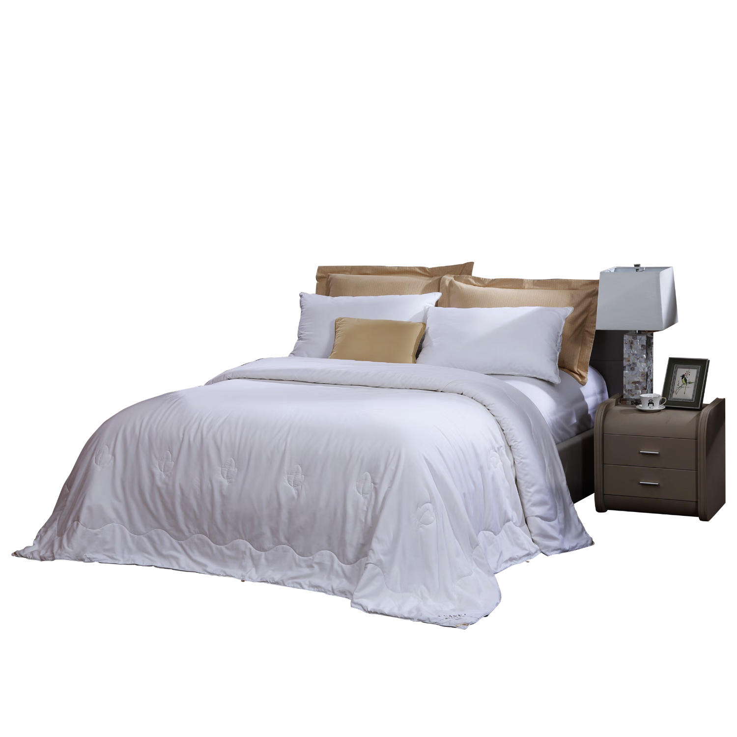 FUANNA 100% Silk Comforter, Pure Cotton Spring And Autumn Quilt, All-Season Single Bed Dormitory Air Conditioning Blanket, Approximately 3.2 Jin (1.6 Kg), 152*210cm