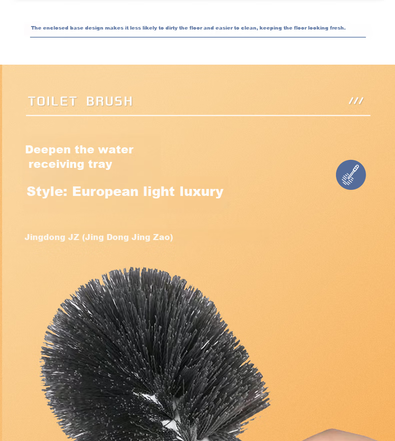 Jiapinhui Toilet Brush with Base, Cleaning Brush, Bathroom Toilet Cleaning Brush, Long-Handled Spherical Brush Set ZX-1587 11