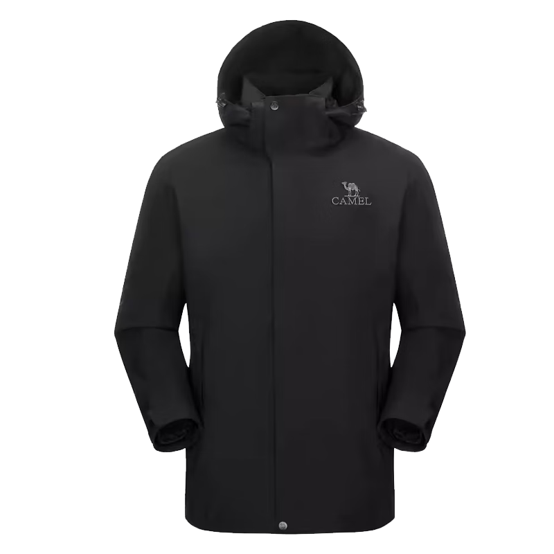 CAMEL Cold-Resistant Windbreaker with Goose Down Inner Liner, Couples' 3-In down Jacket, Mountaineering [Snow Region] A23CAF0063