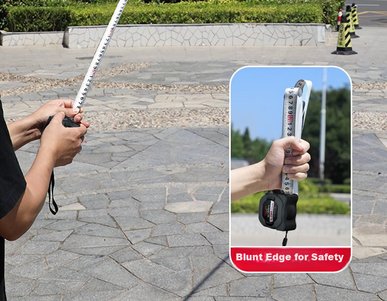 DELIXI ELECTRIC Steel Tape Measure, Household Wear-Resistant Drop-Proof High-Precision Self-Locking Ruler, Carpentry Ruler for Renovation Measurement, Steel Tape Measure 5*19 20