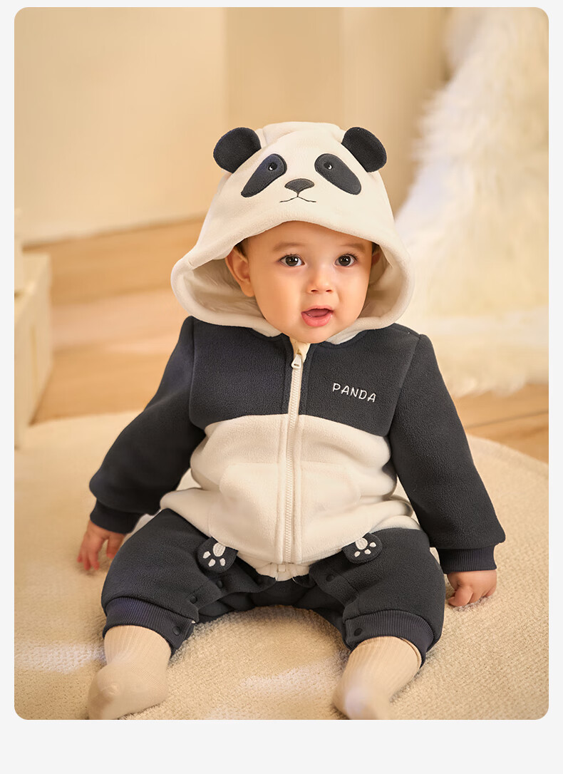 David Bella Baby Girl Romper Baby Boy Spring Autumn Anti-Static Infant Jumpsuit Set 12