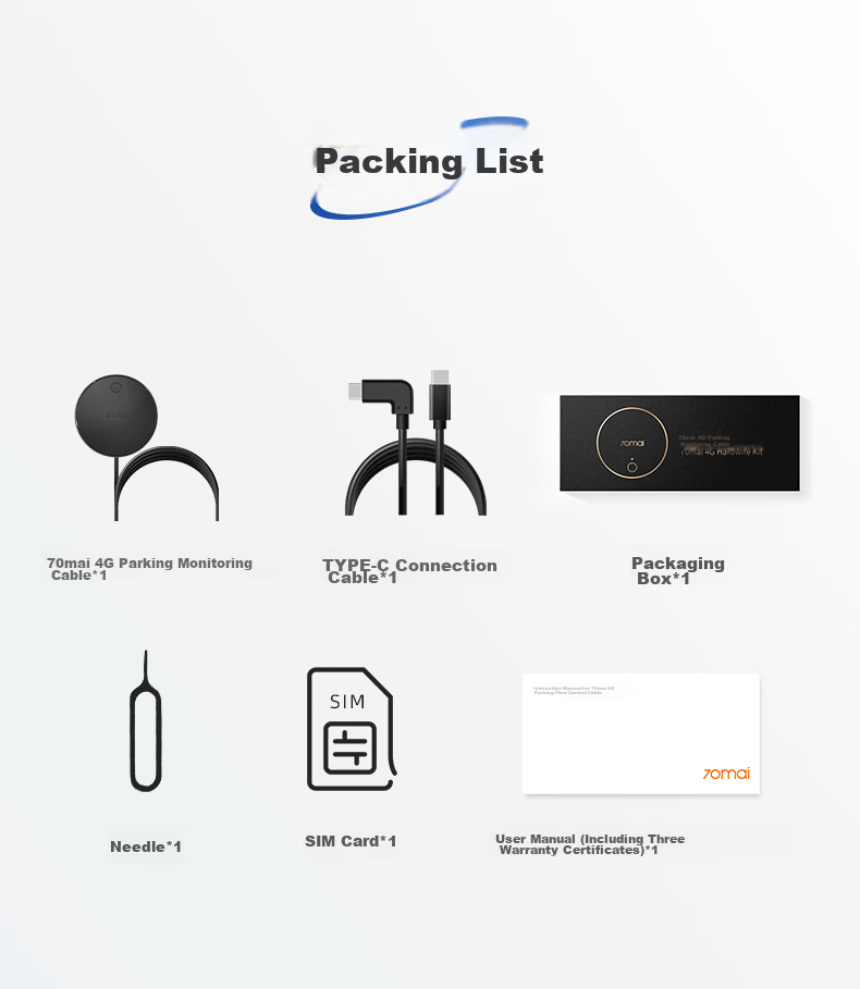 70Mai 70MAI 4G Parking Monitoring Cable, Low Voltage Protection [Specifically for X800/M800/A810 Series] 10