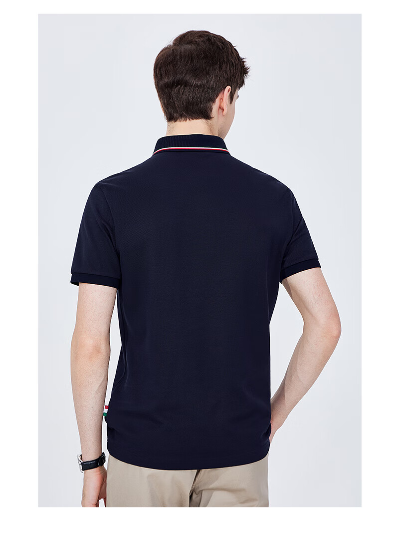 Navigare Men's Sweat-Free Short-Sleeve Commuter Casual Polo Shirt with Collar, 1325524566 27