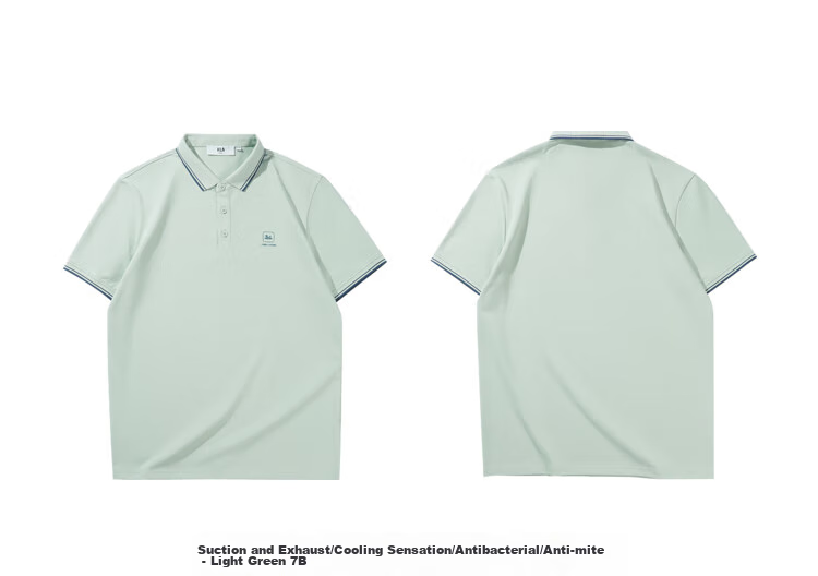 HLA Short-Sleeve Polo Shirt for Men, Zhonghua Dragon Series, Turn-Down Collar, Plus Size, Cool-Feeling Short Sleeves for Me 25