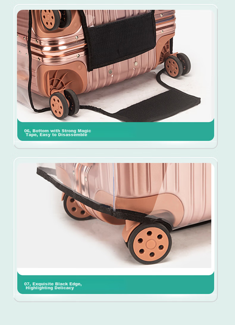 Siwangongli Luggage Protective Cover, Suitcase Handle Cover, Wear-Resistant Outer Case, Transparent Protective Cover, Dust Cover SW2025 10