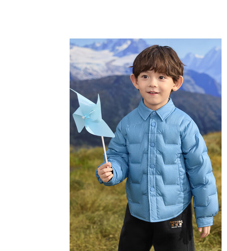 BALABALA Kids Down Jacket Winter Boys Girls Warm Lightweight Coat 24107207 14