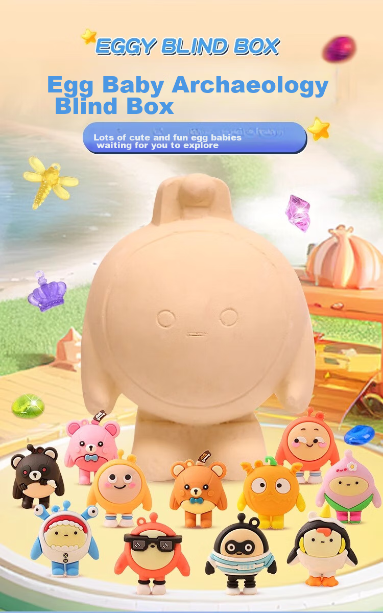 Shangmeibeibei Archaeological Excavation Toys Surprise Blind Box Egg Party Children's DIY Handmade Gifts for Boys And Girls Aged 3-6 Birthday Present 1