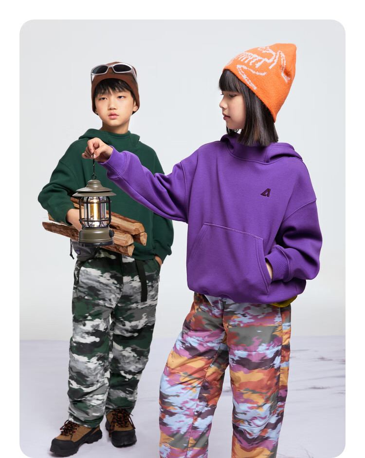 Annil Children's Clothing Hooded Sweatshirt for Boys And Girls, New Winter 2024 Style, Black, Size 140 10