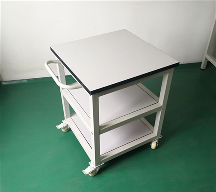 秦岩工作台带轮手推车双层三层移动工作台维修桌操作台 140*60*75三层