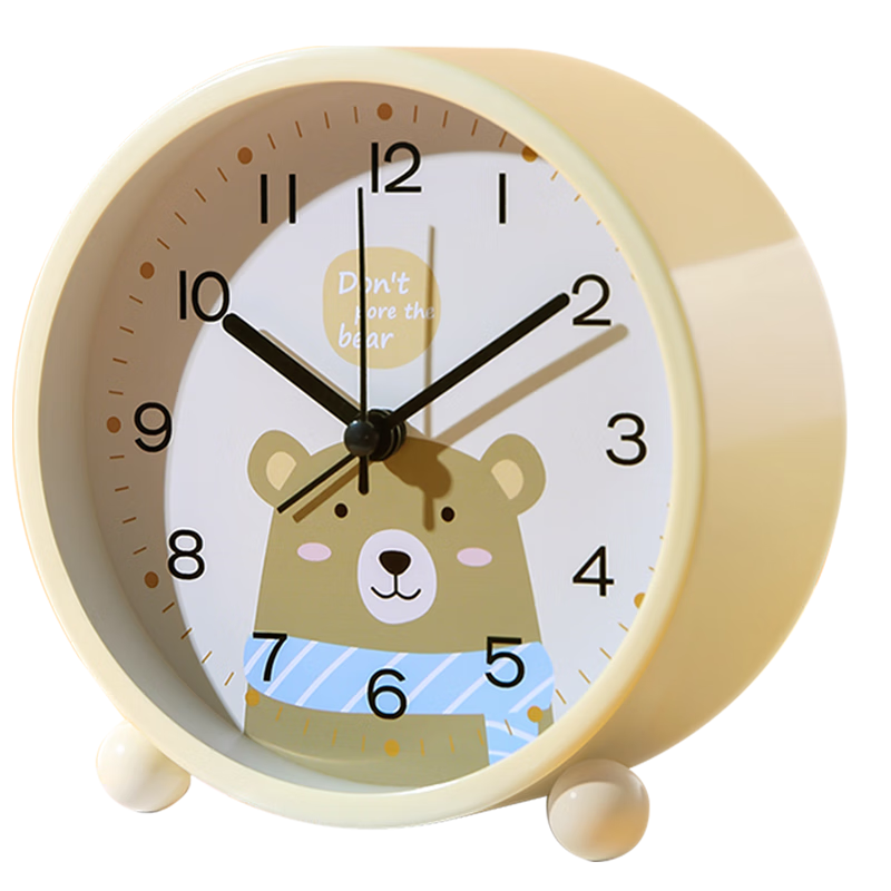 Mashi [Battery Included] Cartoon Alarm Clock for Children, Creative Self-Discipline Mini Alarm Clock, Cute Luminous Student Bedside Desktop Display Clock, Lazy Person's Mini Electronic Clock Gift
