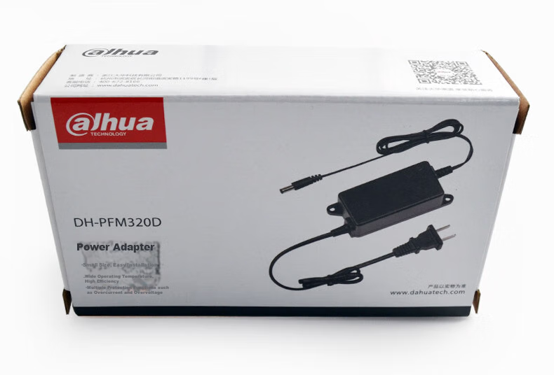 Dahua Surveillance Monitor Power Supply, DC12V Indoor Monitoring Power Supply, Desktop 12V2A Power Adapter, Surveillance Wall-Mounted Power Supply, DH-PFM320/D 6
